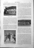 Antique Print Beaconsfield Vicarage Mar Lodge Braemar Henry Vii Chair 1898 19th
