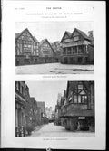 Old Print Earls Court Tea Room Photographers Dairy Weighing Machine 1898 19th