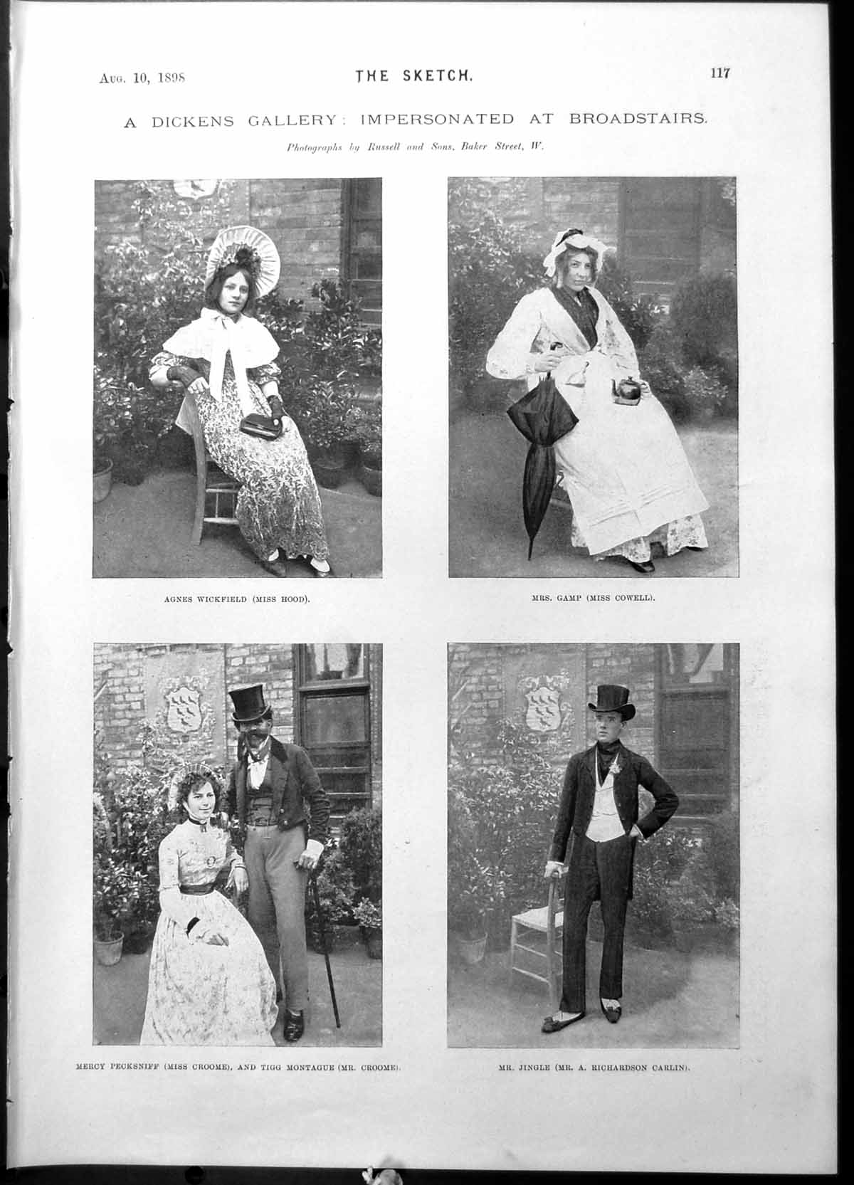 Old Agnes Wickfield Miss Hood Mrs Gamp Miss Cowell Miss Mr Croome 189 Victorian