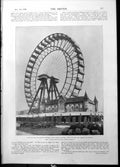 Antique Old Print Big Wheel Lady Cathcarts Elkhound Collies Terrier Frau 1898