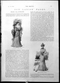 Antique Old Print Summer Frock Useful Country Dress Ideal Dress Garden 189 19th