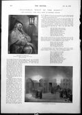 Antique Old Print Watch House Rowlandson Wooden Walls Lord C Beresford 1898