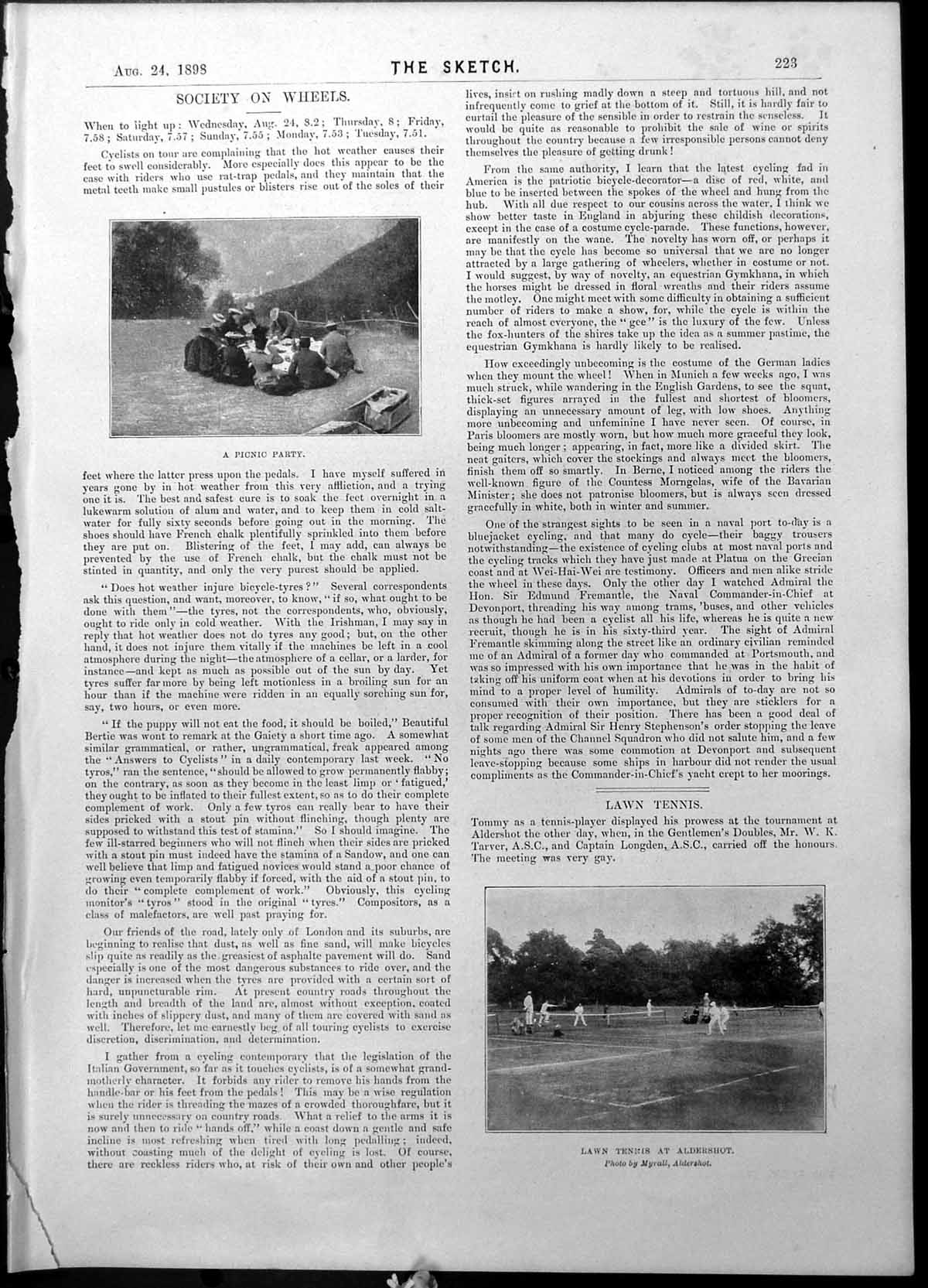 Old Tennis Aldershot Cricket W Quaife Captains Dr Grace Mr Glover 189 Victorian