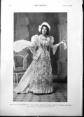 Old Print Ruth Davenport Dandy Fifth Dogs Attendants Blenheim Palace 1898 19th