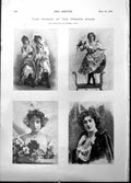 Old Fair Women French Stage Lady Estella Hope Otter Tandem Pony 1898 Victorian
