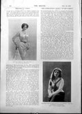 Old Print Inez Soleyz Gipsy Earl Viola Allen Glory Quayle Christian 1898 19th