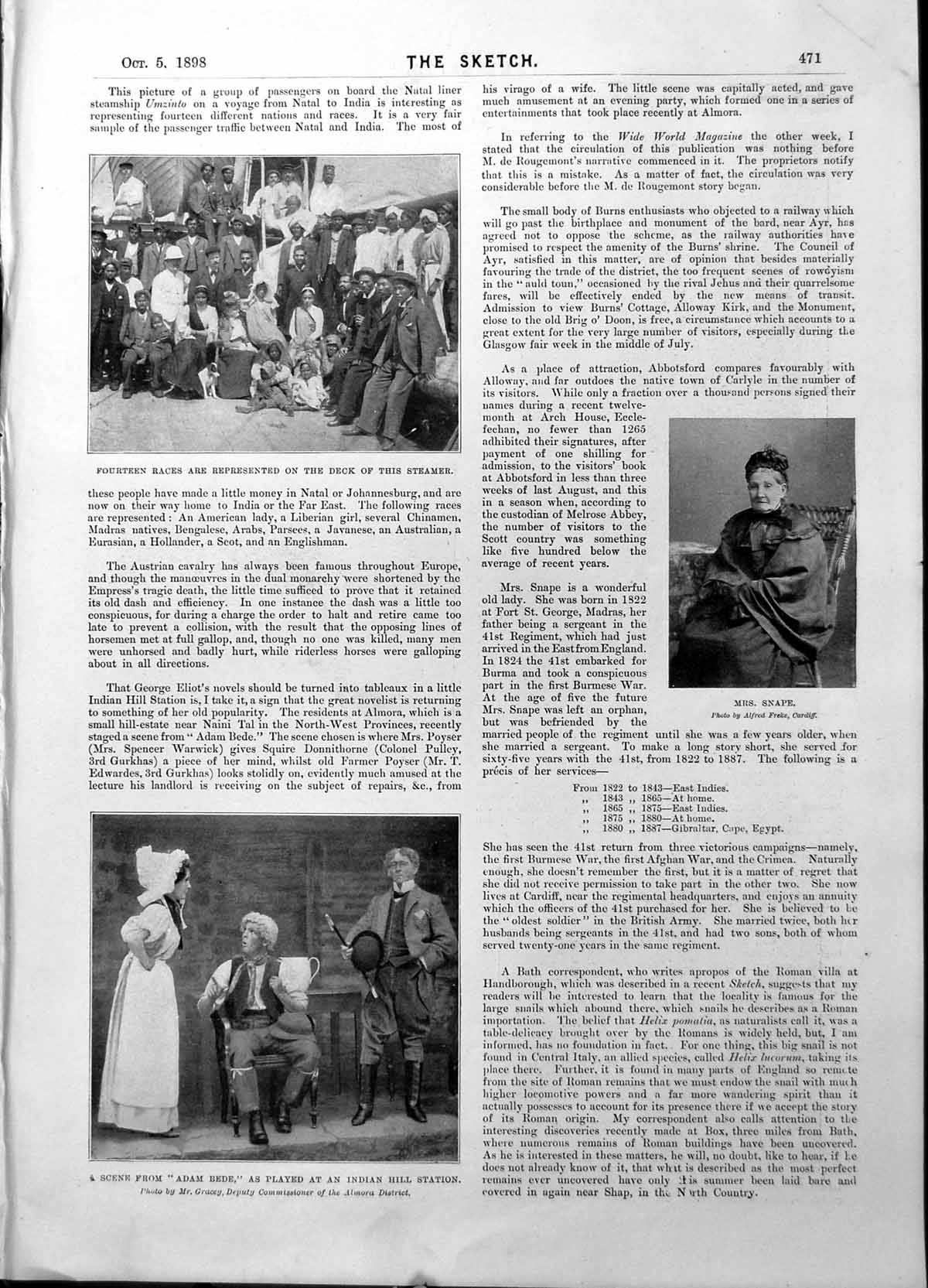 Old Mrs Snape Adam Bede Dutch Belle Thatched Cottage Camberwell 1898 Victorian