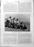 Old Print Cyclists Brighton Beach Baroness Von Rahden Empire Horses 1898 19th
