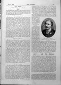 Old Print Marquis Dufferin Chairman London Globe Finance Corporation 1898 19th