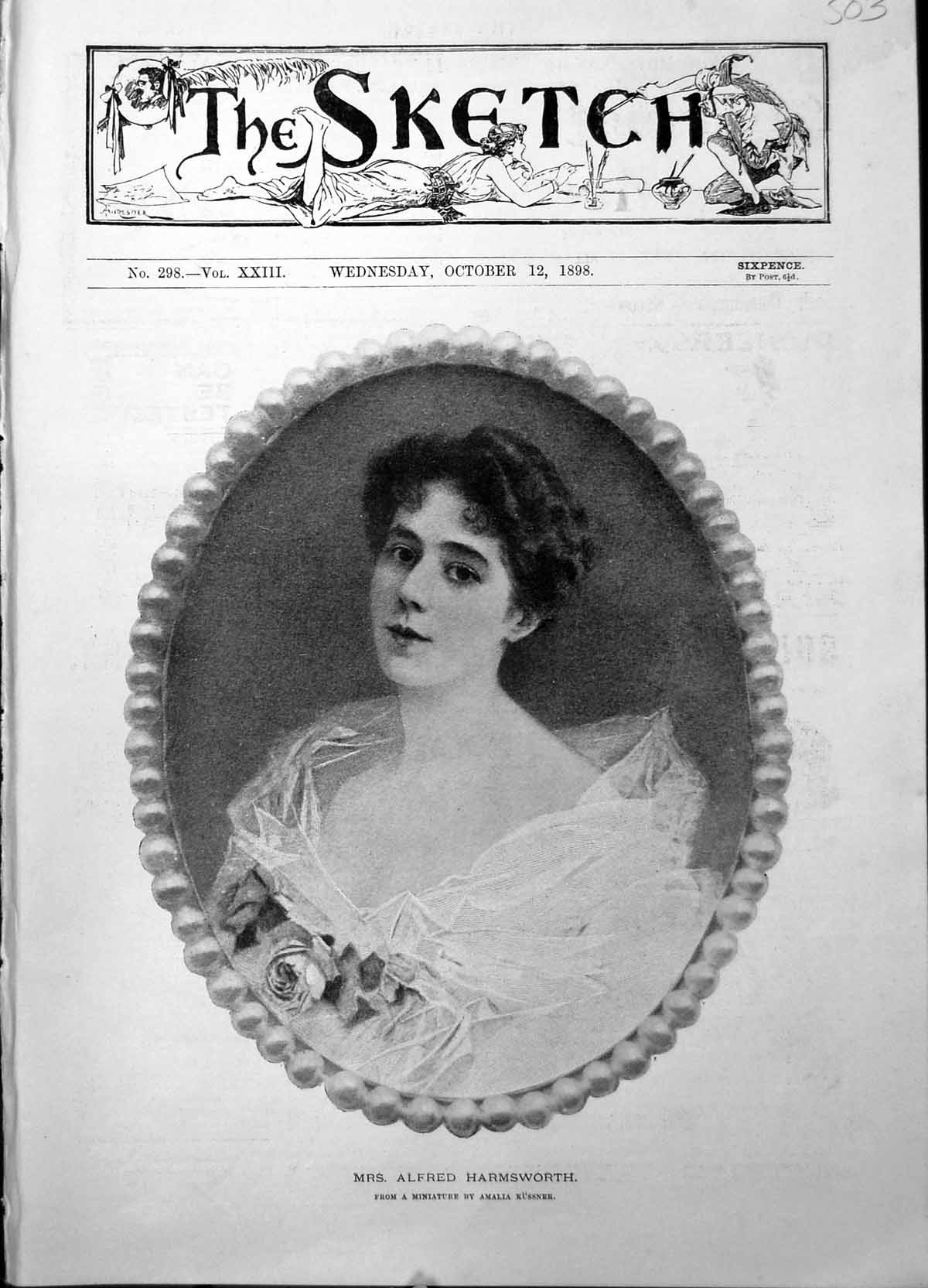Old Mrs Alfred Harmsworth Sir George Lady Newnes Arthur Pearson 1898 Victorian