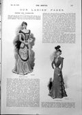 Old Visiting Gown Muslin Lace New Skirt Ancient Shoulder Mutton 1898 Victorian