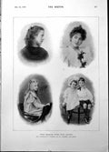 Old Print Cousins From Cape Colony Photograph Ellerbeck Co Claremont 1898 19th