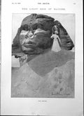 Original Old Antique Print Light Side Nature O Wilson Secret Madame Voyer 1898