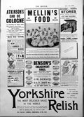 Antique Print Yorkshire Relish Atkinsons Eau De Cologne Bensons Rings 1898 19th