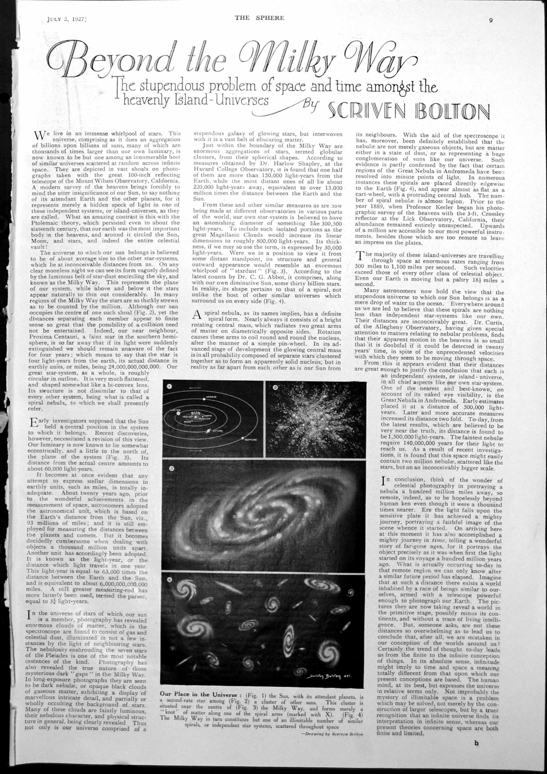 Old Print Our Place In The Universe War Planes Fairey-Napier Engine 1927 20th