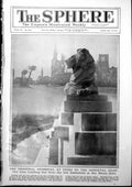 Antique Print Memorial Lion Ypres Top Hat For Eton Harrow Match Lords 1927 20th