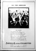 Old Vintage Print H-Up For Abdulla Cigarettes Womans Sphere Fashions 1927 20th