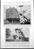 Old Vintage Print Work On Hms Victory Ladies Cathay China Fukien Pin 1927 20th
