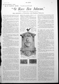 Old Vintage Print Rare Ben Johnson Epitaph Memorial Harvest Battle 1927 20th