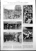 Old Print King Edward Park Wapping Children Paddling News Portraits 1927 20th