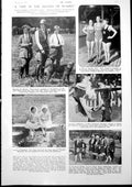 Old Vintage Print Women In Breeks Lady Swimmers Girls Summer Season 1927 20th