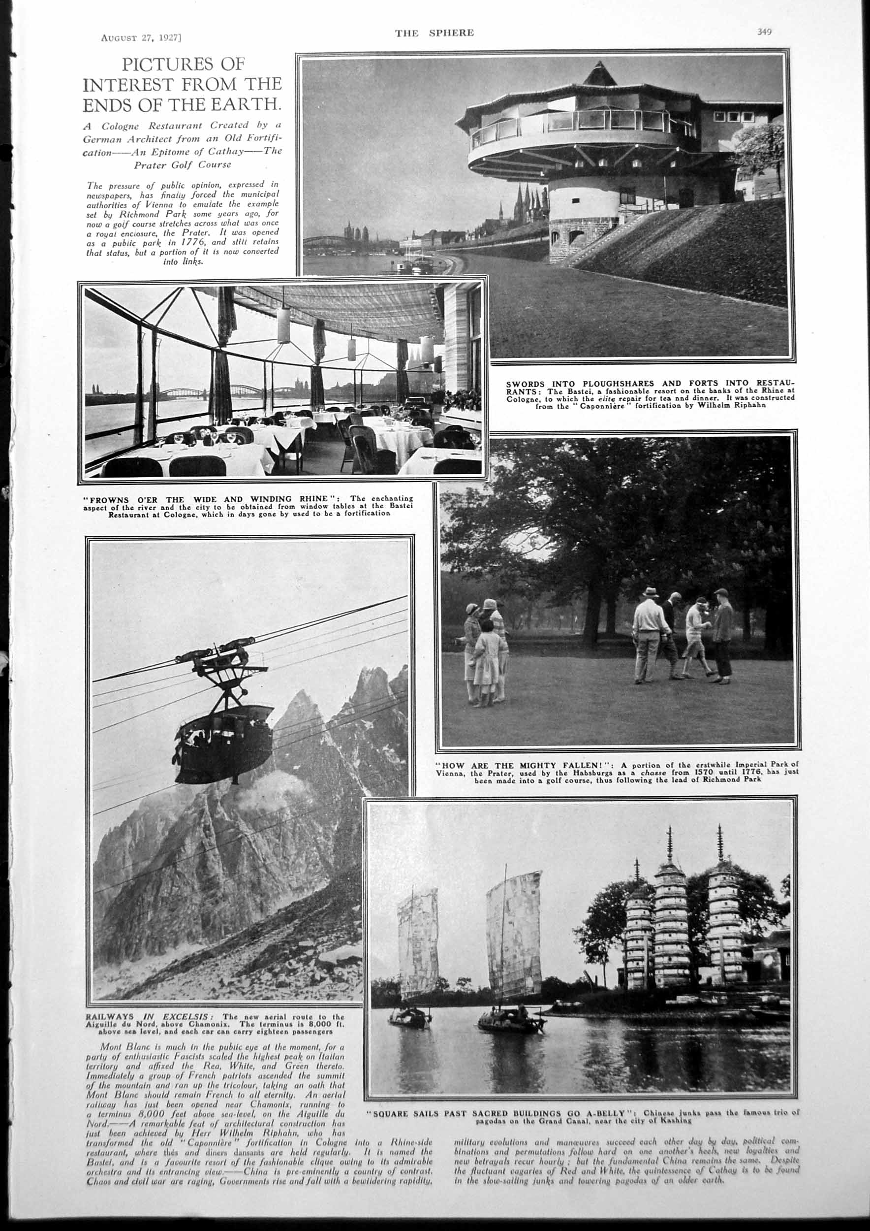 Old Aerial Route Chamonix To 8000 Feet News Italian Film Scenes 1927