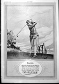 Old Vintage Print Ovaltine Lady Golfer Advert Arrol-Aster Sallon Car 1927 20th