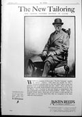 Antique Old Print New Tailoring Gentleman Seated Miss Madelaine Sawyer 1927