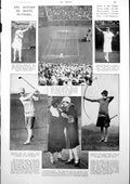 Old Print Miss Betty Nuthall Tennis Kitty Kinloch Golf Spy Cantonese 1927 20th