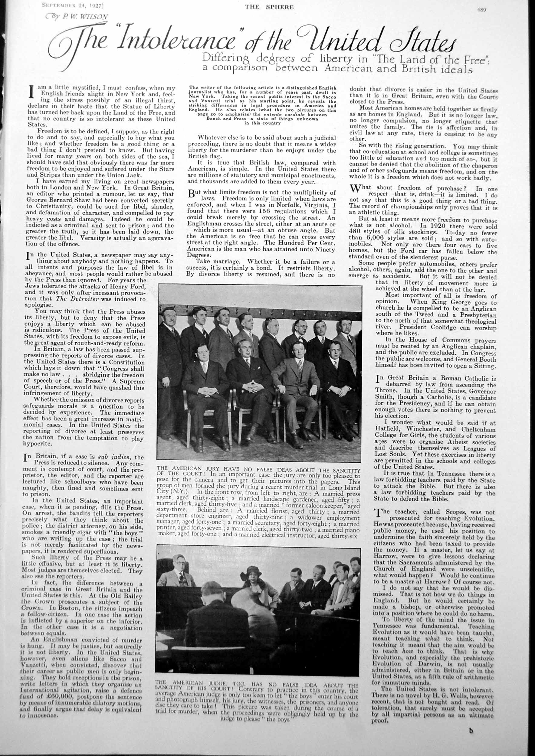 Antique Old Print American Jury Judge Murder Trial Antarctica Ice Mass 1927