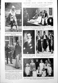 Antique Print Crowned Heads Across The World Kings Thumbnail Portraits 1927