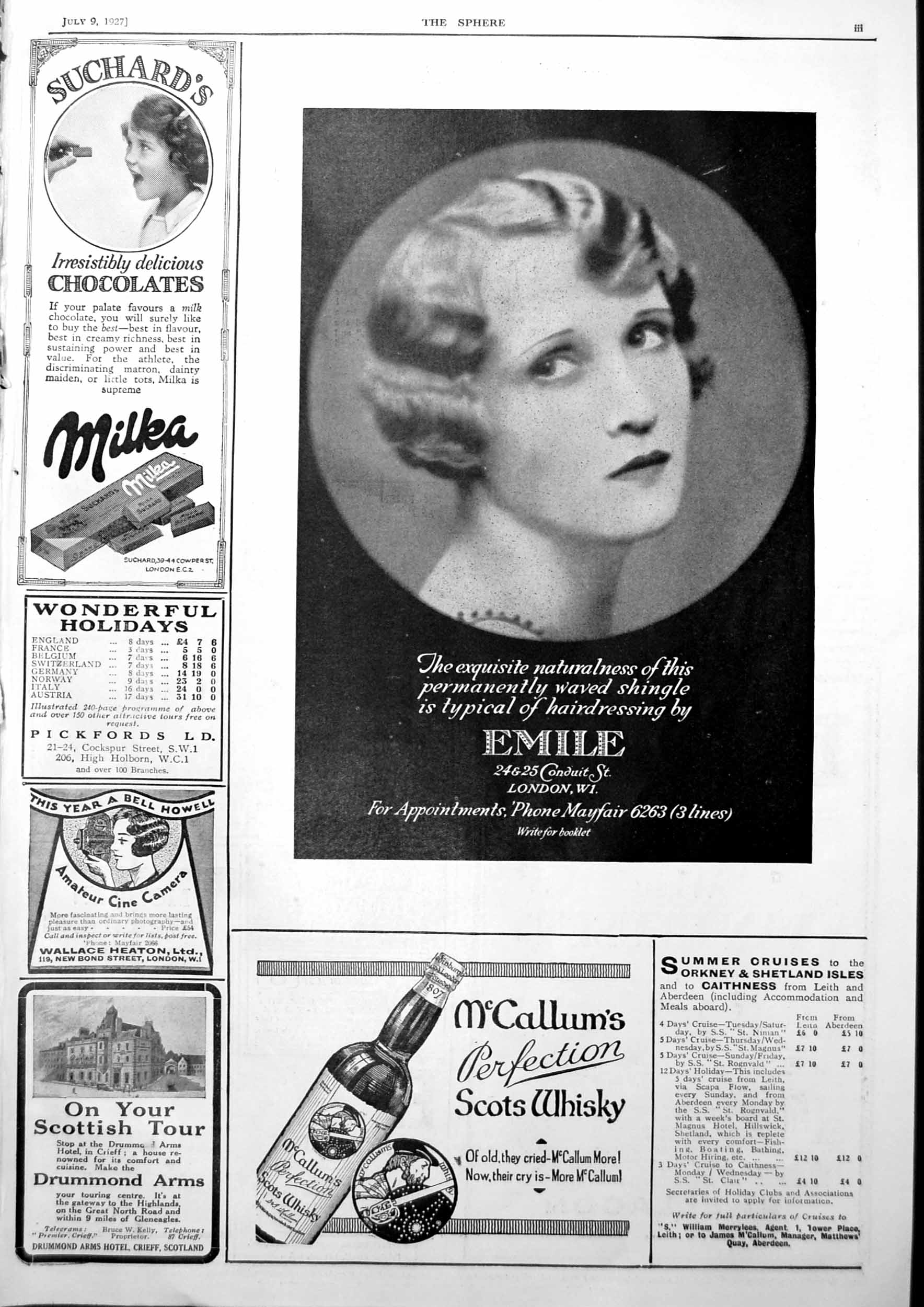 Antique Old Print Hairdressing By Emile London Bride Groom Dickson Moyse 1927