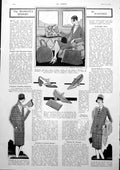 Antique Print Woman'S Sphere Fitted Travel Bag Shoes Scotch Tweed Coat 1927