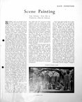 Original Old Vintage Print Scene Painting Example A Designer'S Model C1952 20th
