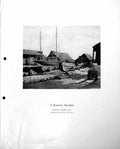Antique Old Print Boatyard Shoreham Harry Riley Black White Lady Face C1952 0