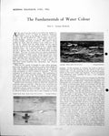 Antique Print Stalker Castle Appin Seascape Watercolours N Wilkinson C1952 20th