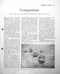 Antique Print Sunday Little Boats Ashore D Blake Siesta Tone Sketch C1952 20th