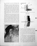 Old Print Portrait Sketch Man J Proudfoot Orford Ness Boats Shore C1952 20th