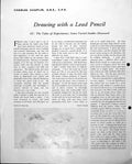 Old Drawing Lead Pencil Studies Engraving Mole Charles Chaplin C1952 20th