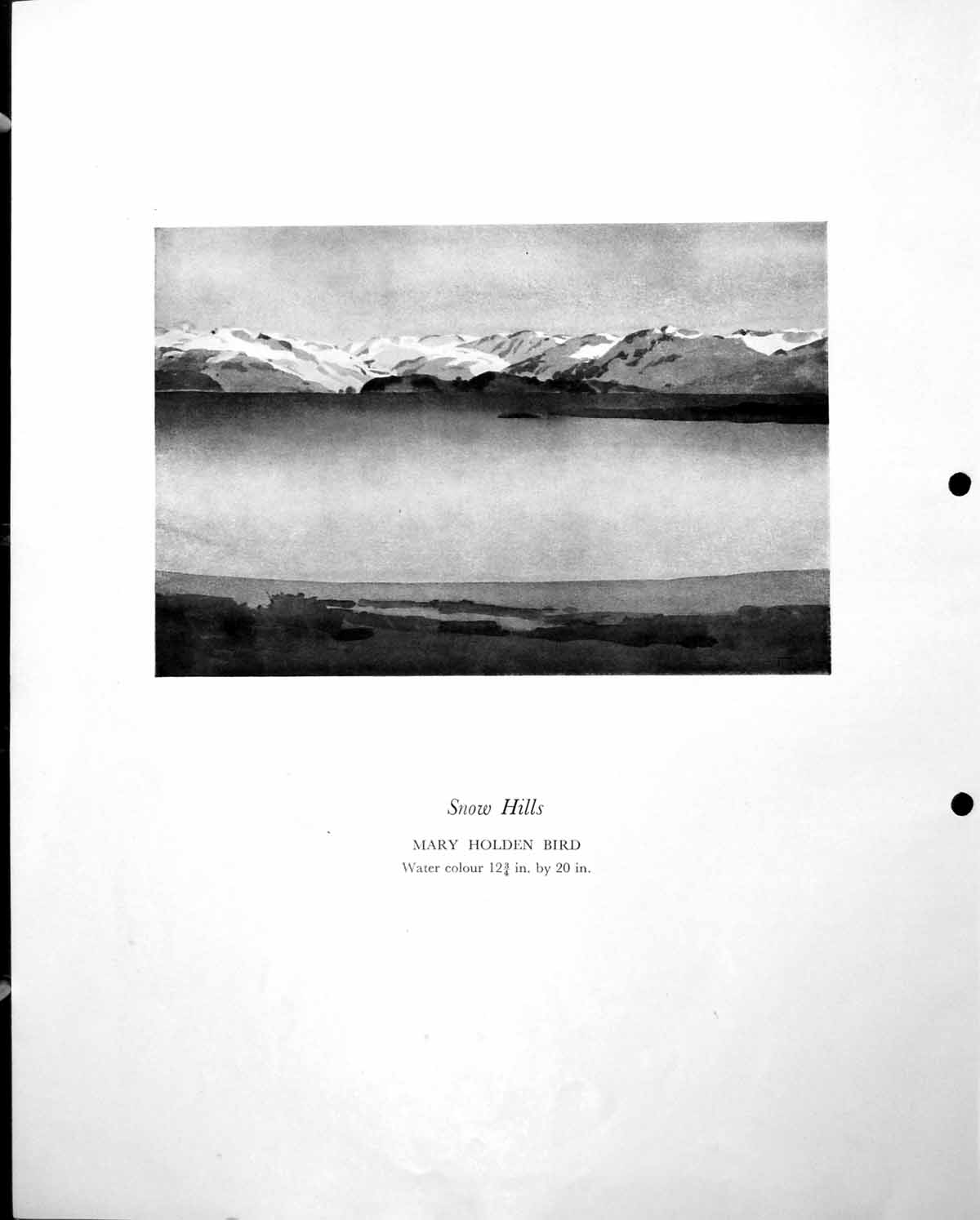 Antique Print Snow Hills Mary Hen Bird Temperature Invesion In Valley C1952