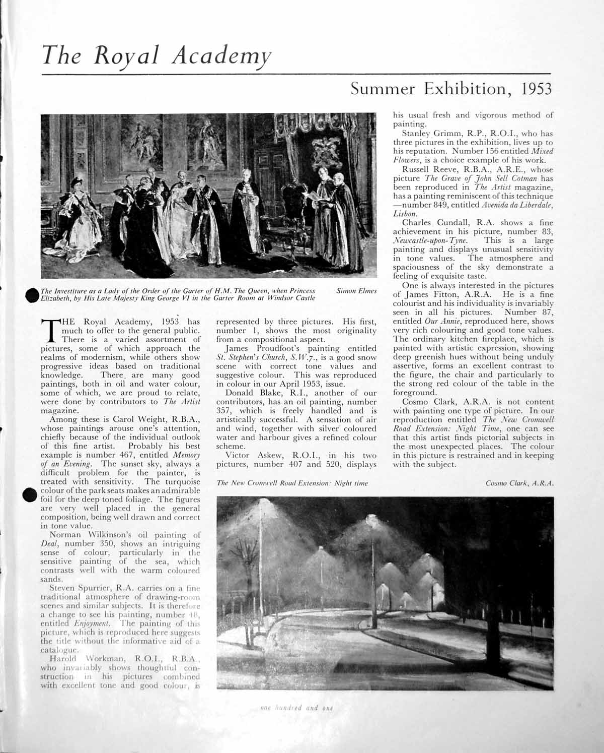 Antique Old Print S Elmes New Cromwell Road C Clark Our Annie Fitton C1952