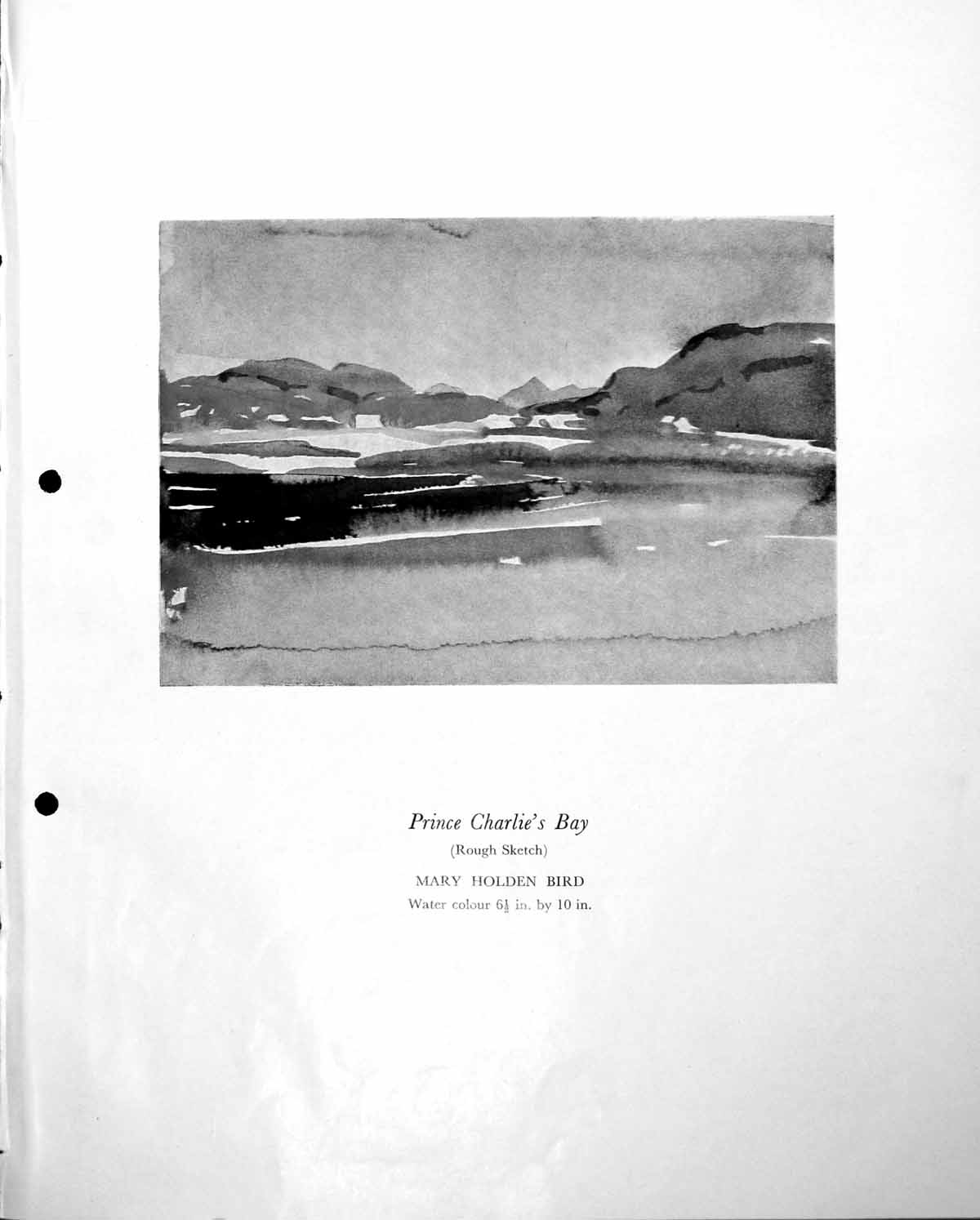 Old Print Prince Charlie'S Bay Rough Sketch Mary H Bird Bull Fight C1953 20th