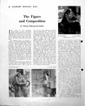 Antique Print As Mackay Figure Composition Model Maker Sketches Farm C1952