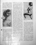 Old Quick Study Pencil Nude Female Sketch From Life C Chaplin C1952 20th