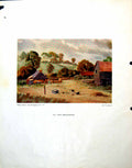 Antique Print Hill Farm Bredwardine Editor Preparatory Sketches Ship 1943 0 20th
