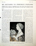 Old Vintage Print MarygRobert Swan Girl Flowers Lieut. Philip Dark 1943 0 20th