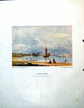 Antique Print Shoreham Harbour P Wilson Steer Pink Palace Hb Brabazon 1943 0