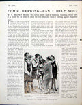 Antique Old Print Comic Drawing Hockey Girls B Thomas Peaceful Waters 1943