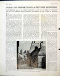 Antique Old Print Light In Shade At King'S Lynn Sam Spencer Street Scene 1943