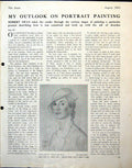 Antique Old Print Pencil Study Madonna Del Monte Robert Swan Bignsaco 1943